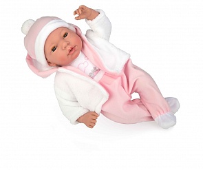 Пупс из серии Arias Elegance 38 см., с мягким телом, с закрывающимися глазами, соской и звуковыми эффектами (Arias, Т16348)